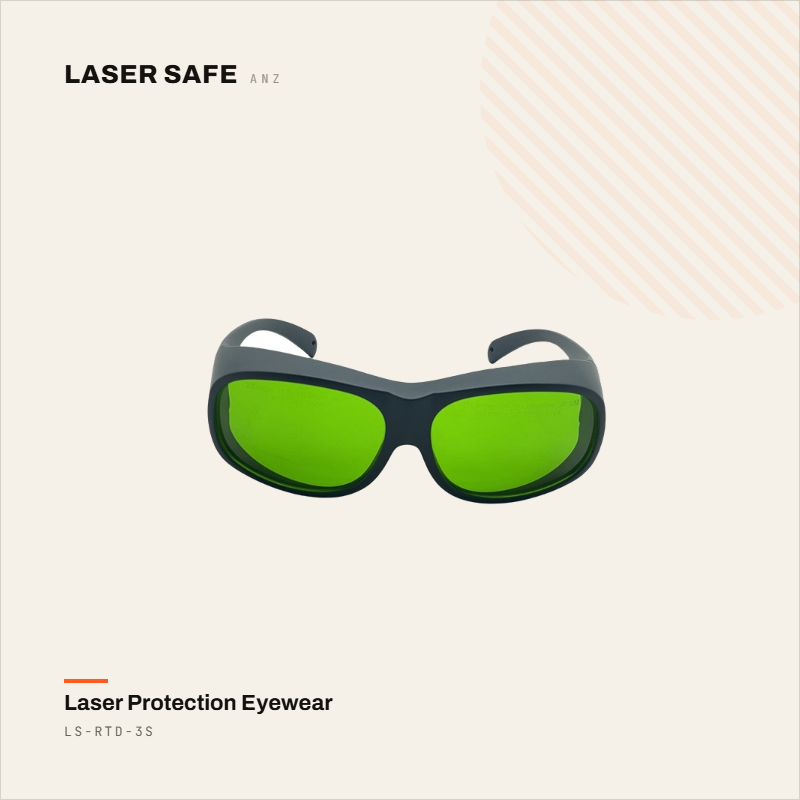 LS-RTD-3S — UV, Red & Diode Laser Safety Glasses, Aiming Beam Visible (200–460nm, 630–670nm & 800–1090nm)