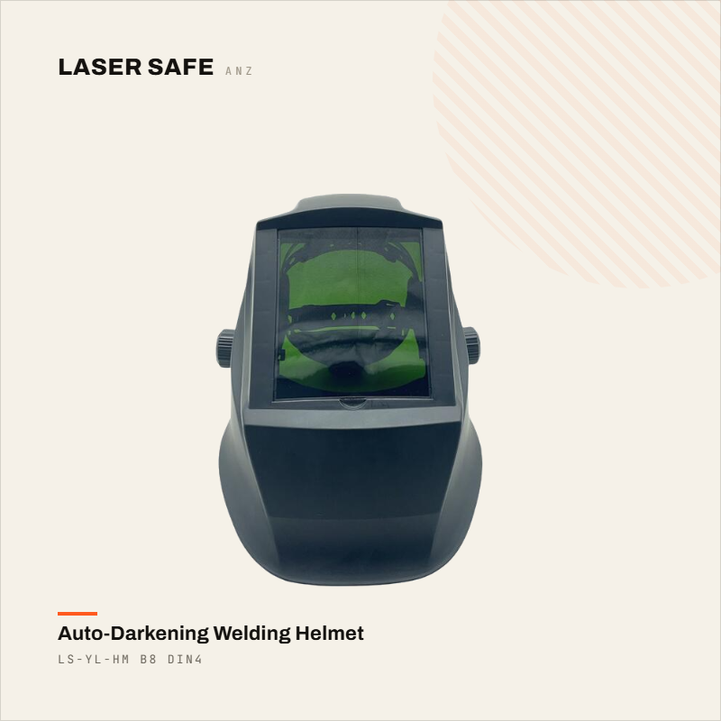 LS-YL-HM B8 ADF — Fiber Laser Welding Helmet (Auto-Darkening, OD8+)