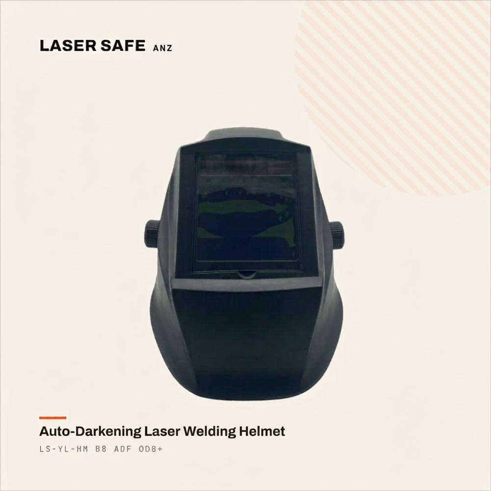 LS-YL-HM B8 ADF — Fiber Laser Welding Helmet (Auto-Darkening, OD8+)