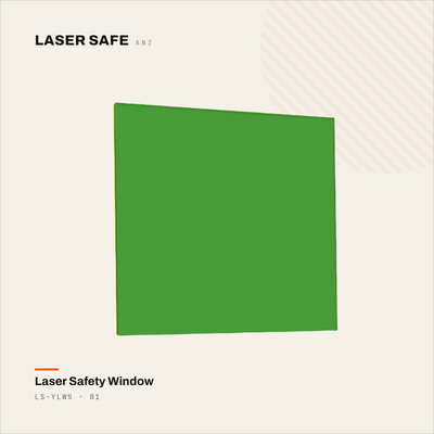 LS-YLW5, 1000×1200mm · Fiber Laser Protection, 900–1700 nm · OD6–7+ · PMMA 5mm