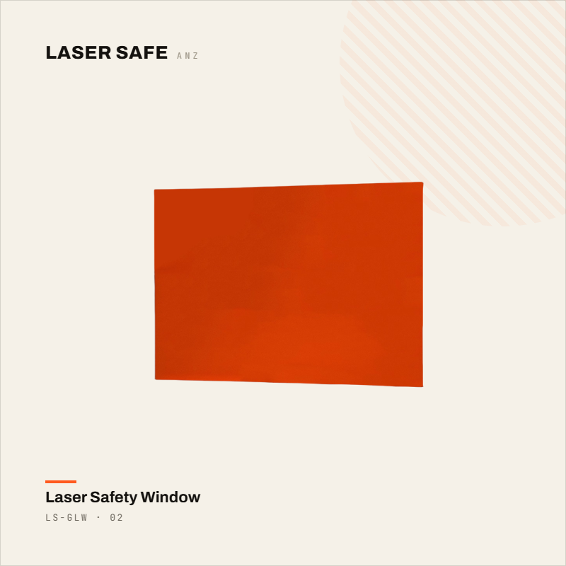 LS-GLW — UV/Blue/Green Laser Safety Window (200–534nm, PMMA)