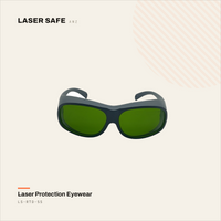 LS-RTD-5S — UV, Red & Diode Laser Safety Glasses, Full Red Protection (200–460nm, 630–665nm & 800–1090nm) 1