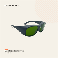 LS-RTD-5S — UV, Red & Diode Laser Safety Glasses, Full Red Protection (200–460nm, 630–665nm & 800–1090nm) 2