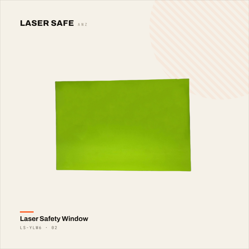 LS-YLW6 — High-Transmittance Fiber Laser Safety Window (900–1095nm, PMMA)