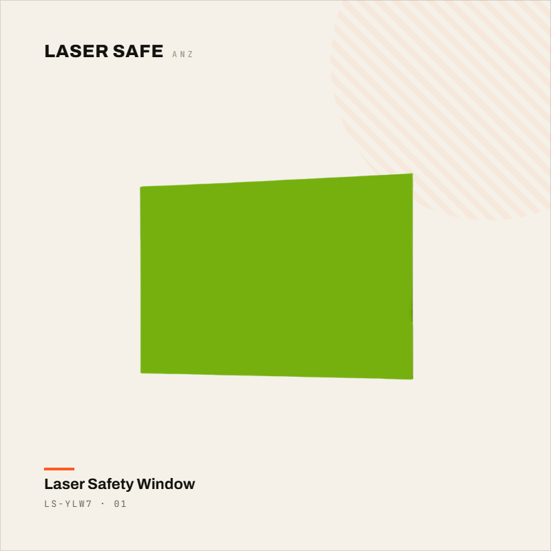 LS-YLW7 — Fiber & CO2 Laser Safety Window (930–1150nm & 9000–11000nm, PC)